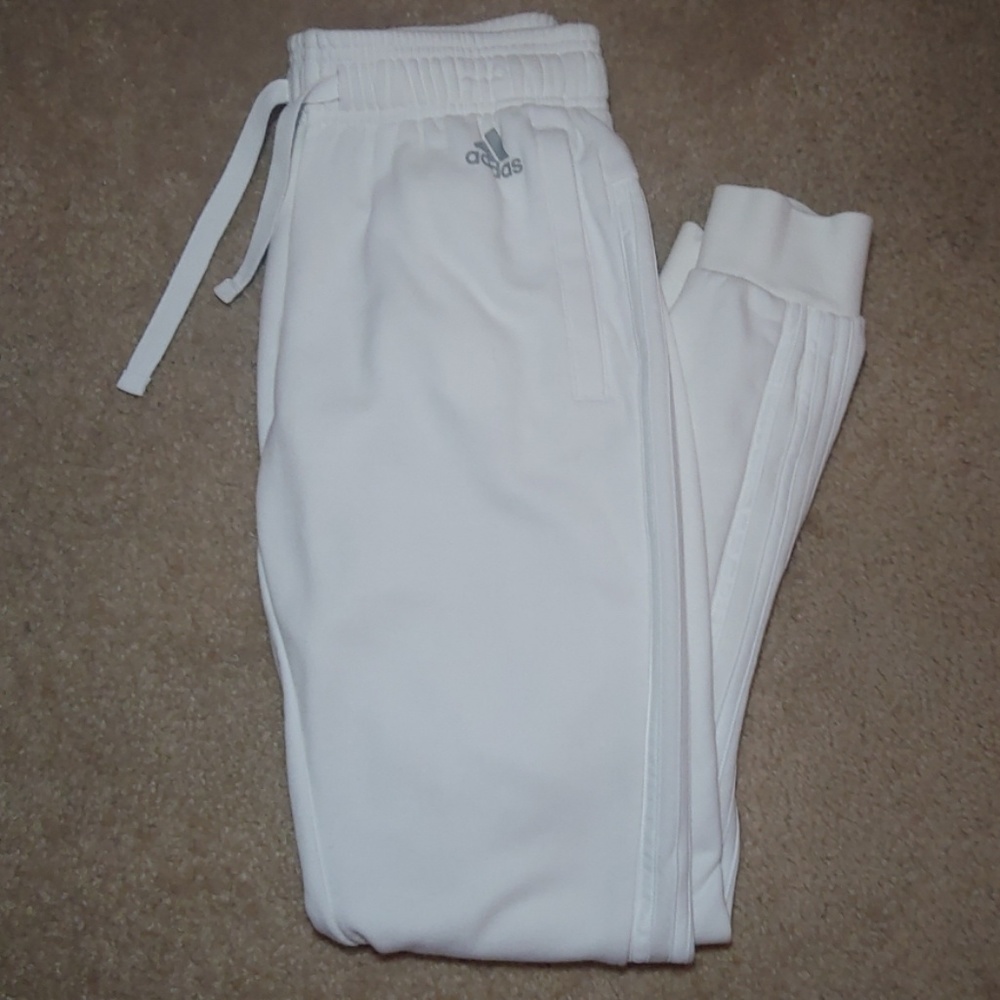[NWOT] white adidas sweatpants/joggers